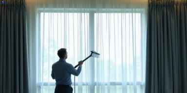 Commercial curtain stain removal service chevallum hotels offices restaurants